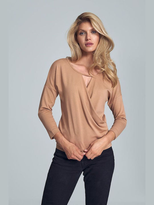 Figl Damen Bluse Beige