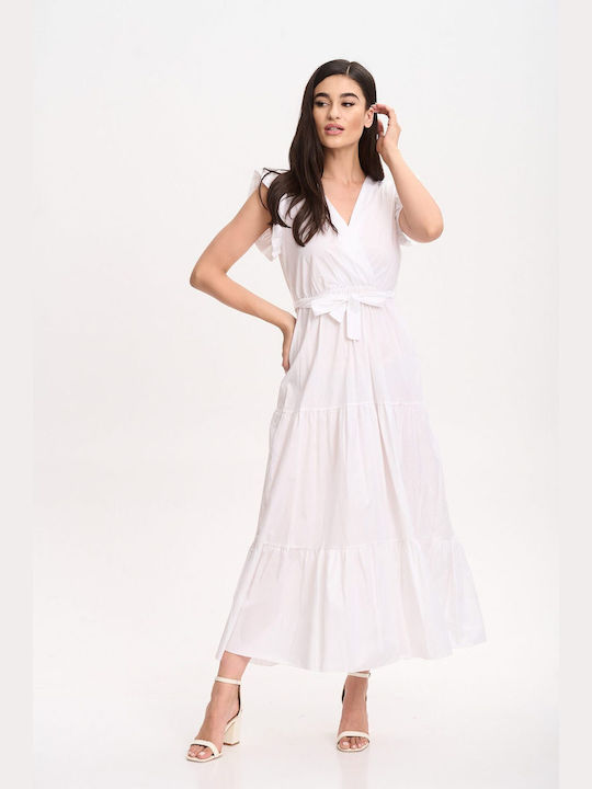 Dress Up Maxi Dress Wrap White