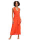 Passager Maxi Shirt Dress Dress Orange