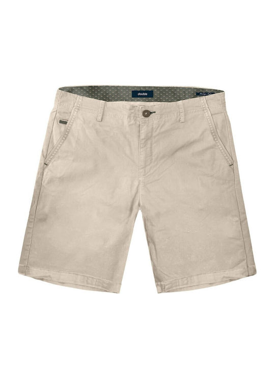 Double Ανδρική Βερμούδα Chino Μπεζ