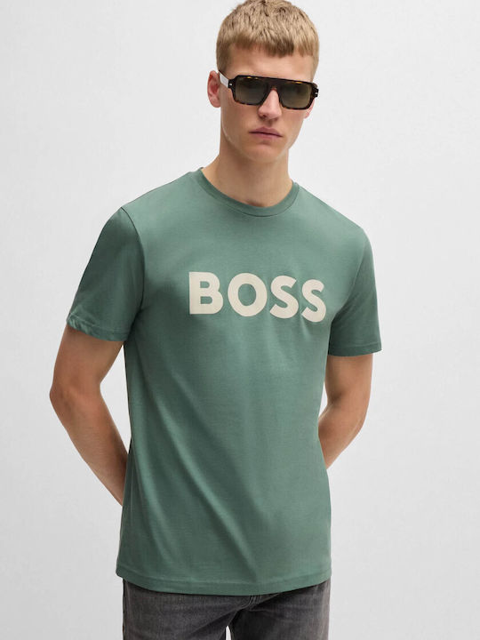 Hugo Boss Herren T-Shirt Kurzarm Open Green