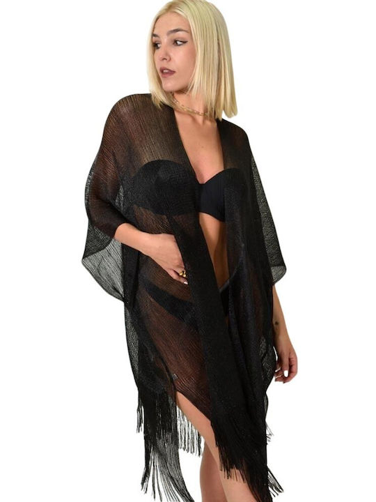 Potre Women's Kimono Beachwear black