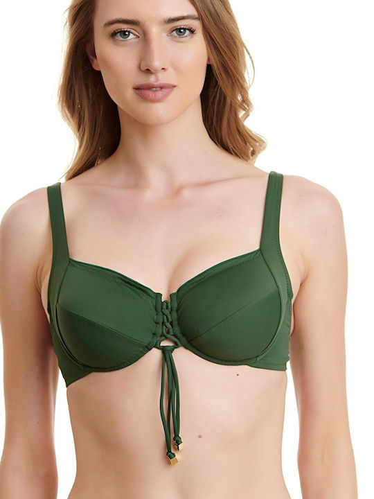 Erka Mare Underwire Bikini Bra Green