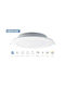 Megaman Recessed Spot with Integrated LED and Natural White Light White 17.5x17.5cm. 1pcs