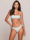 Wikini Bikini Set Top & Slip Bottom with Laces