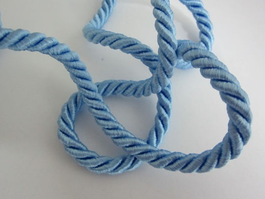 Schnürsenkel Polyester Hellblau 8mm x 5m