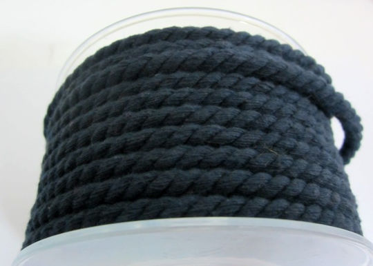 Schnürsenkel Baumwoll Blau 8mm x 5m