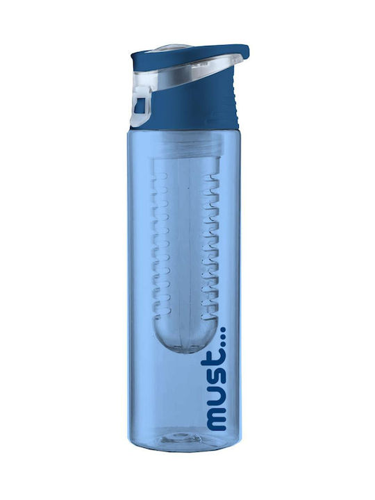 Must Team Tritan Water Bottle with Filter 700ml Blue
