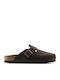 Boston Soft Footbed Men's Leather Slippers Beige