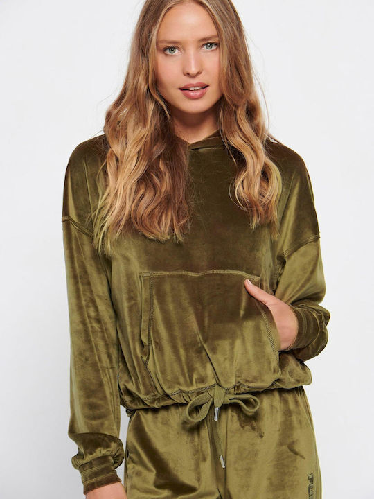 Funky Buddha Women's Sweatshirt Dark green