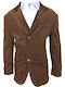 Men's Winter Suit Jacket Brown