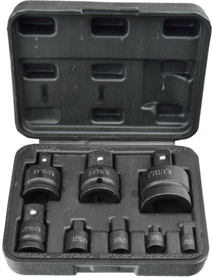 Geko Καστάνια με Καρυδάκια 1\4" & 3\8" & 1\2" & 3\4" & 1" 8τμχ