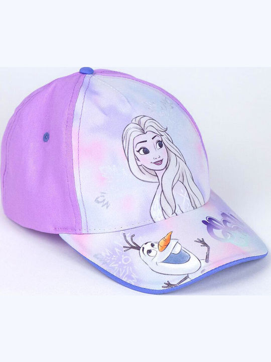 Cerda Παιδικό Καπέλο Jockey Υφασμάτινο Frozen Μωβ