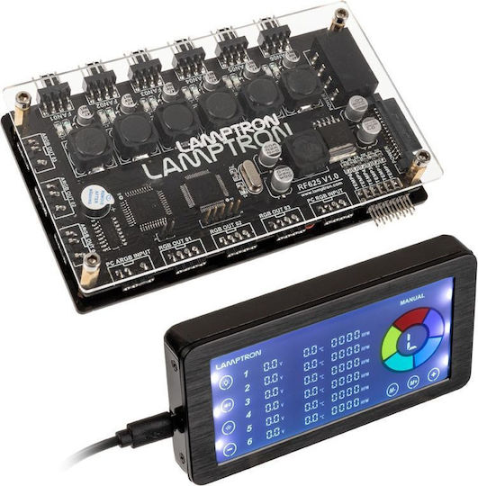 Lamptron Rf625 Fan And Argb Controller Black Schwarz