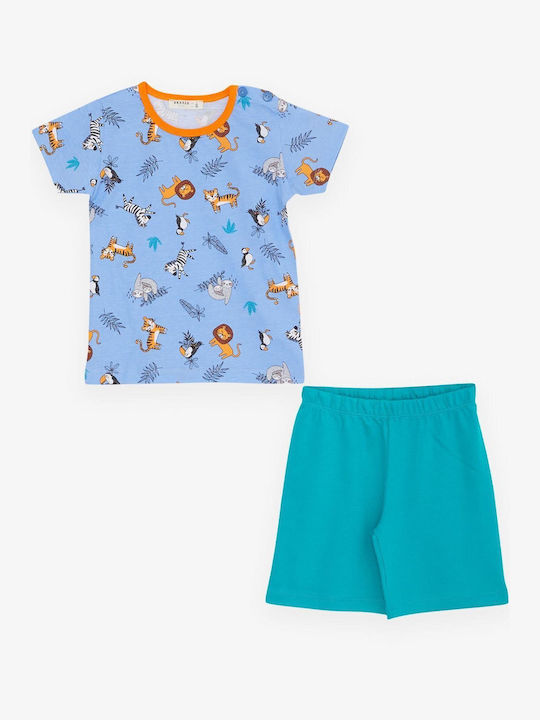 Trendy Shop Kids Pyjamas Summer Cotton Blue