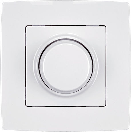 Elmark City Recessed LED Complete Dimmer Switch Rotary White