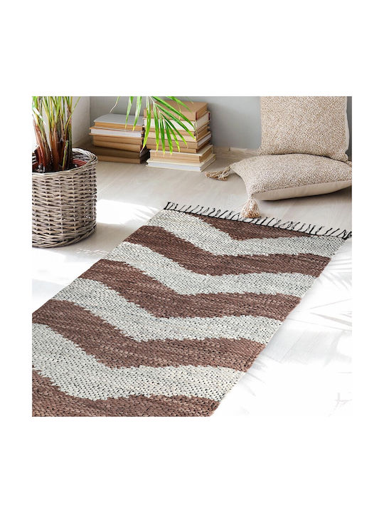 Melinen Rug Rectangular Brown