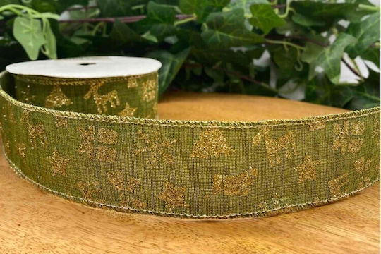 Panglică Monocromie Verde 9.5metri cu lățime 40mm