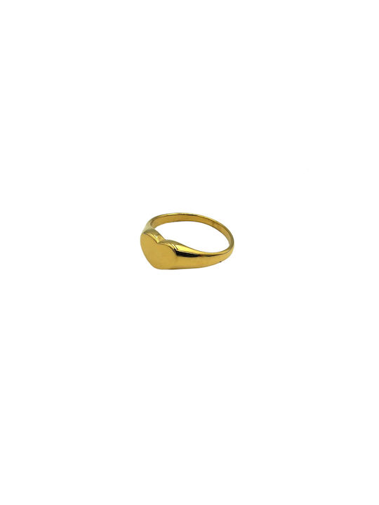 Steel Heart Ring Gold 10mm 1 piece