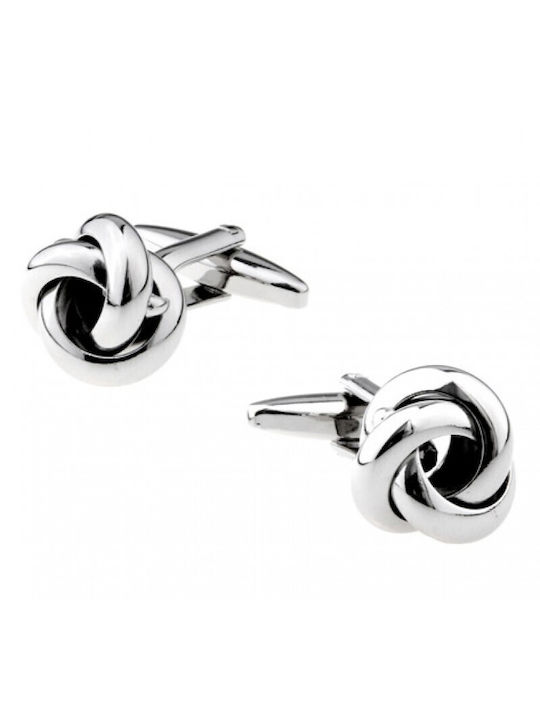 Silver Big Round Cufflinks