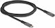 DeLock Video Cable USB-C male - USB-C female 100W PD Μαύρο 1m 80022