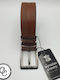 Herren Gürtel Leder Tabac Braun