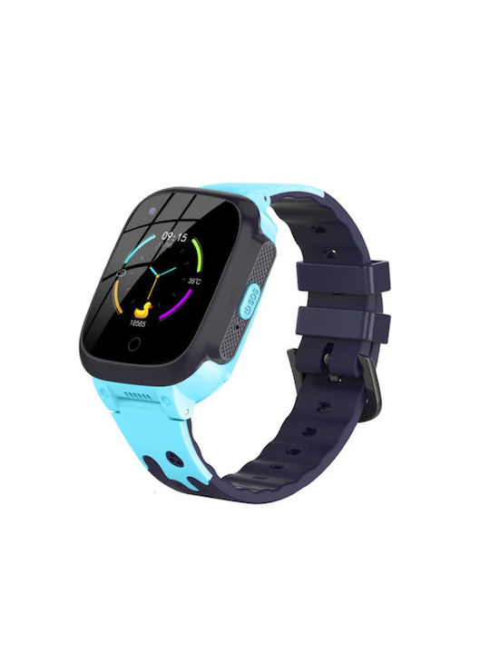Kids Smartwatch with GPS and Rubber/Plastic Strap Blue