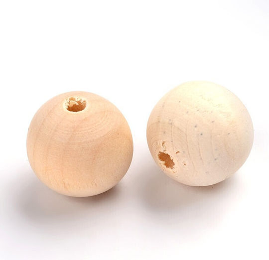 Holz Perlen & Pailletten 10Stück 30mm