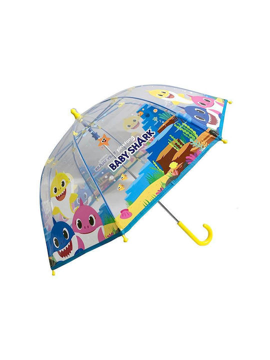 Chanos Umbrelă pentru copii Mâner curbat automată colorată cu diametrul de 45cm.