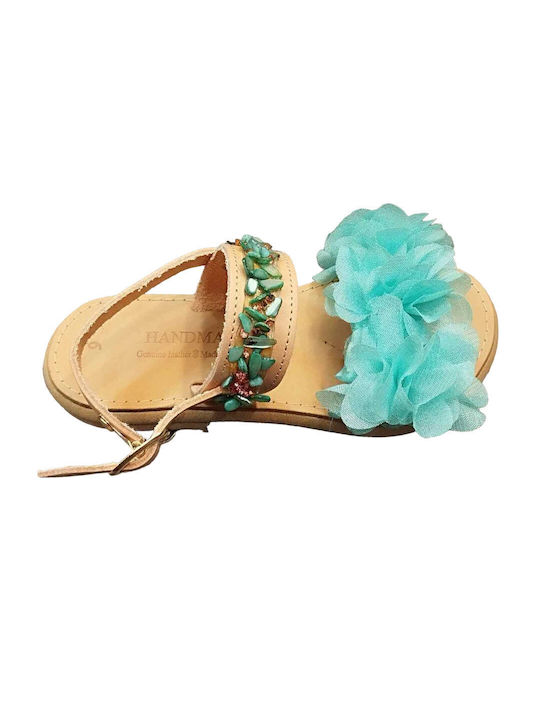 Katsenis Kids' Sandals Turquoise