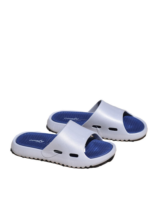 Comfy Slides Silver