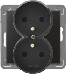 Ospel Power Socket Gray 1pcs