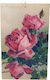 Holz hängendes bemaltes Rosen-Element 10,5x6,5 cm Set aus 5