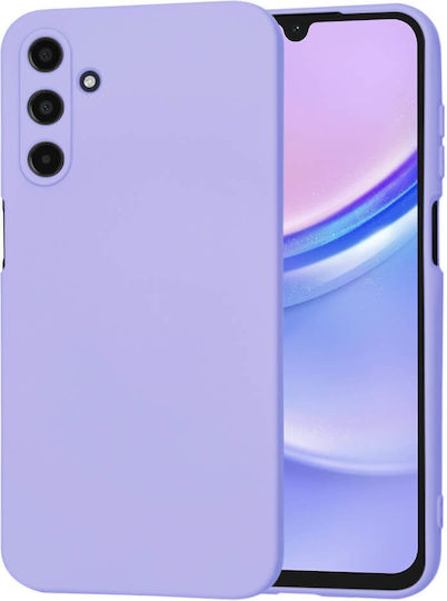 Techsuit Umschlag Rückseite Silikon Lila (Galaxie A15)