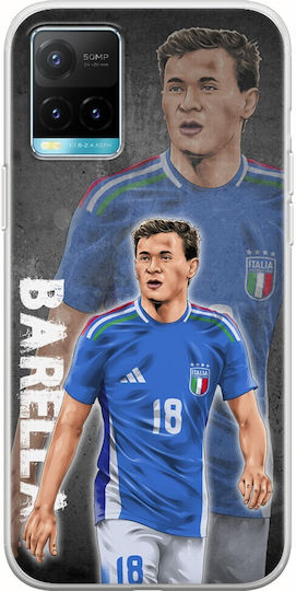 Euro 2024 Nicolo Barella Vivo Y33s Husă Flexibilă Tpu Transparentă din Silicon