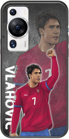 Euro 2024 Dusan Vlahovic Huawei P60 Pro Schwarz Tpu Schwarzes Silikon