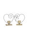 ArteLibre Metallische Herz Dekoration 19x19cm (Verschiedene Designs)