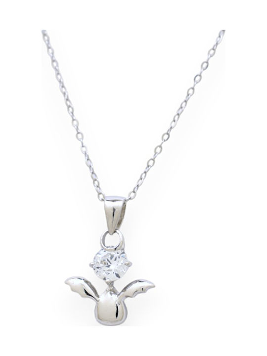 Goldjewels Κολιέ από Ασήμι με Ζιργκόν