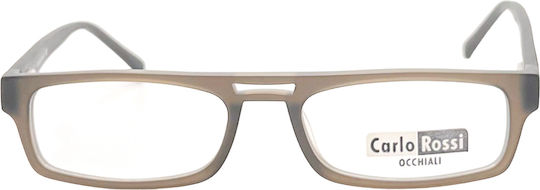 Carlo Rossi Herren Acetat Brillengestell Grau PL.17106-C5