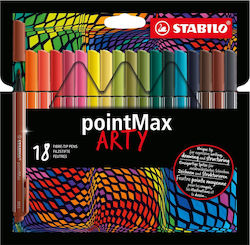 Stabilo Arty Marker de Proiectare 0.8mm Pointmax Arty St488/18-1-20 18 Colors