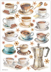 Stamperia A4 Cups Ριζόχαρτο Decoupage