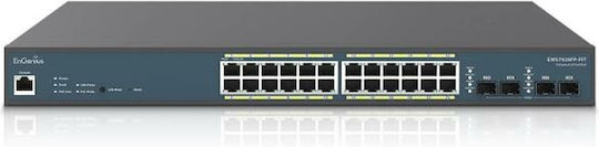EnGenius EWS7928FP-FIT Managed L2 PoE Switch με 24 Θύρες Gigabit (1Gbps) Ethernet και 4 SFP Θύρες