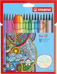 Stabilo Pen 68 Markere 1mm Stabilo, 18 Colors 18buc