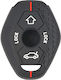 Car Key Cover Case made of with 3 Buttons for Bmw in Black Color