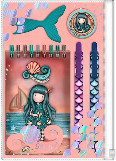 Santoro Kids Stationery Set with Eraser, Notepad, Pen and Mechanical Pencil