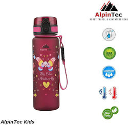 AlpinPro Kinder Trinkflasche Schmetterling Kunststoff Tritan AlpinTec Kids 500ml