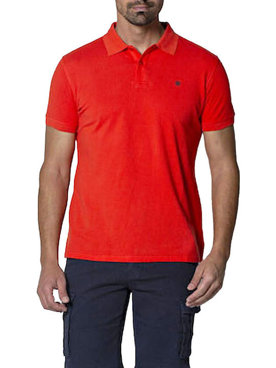 Dors Polo Short Sleeve Blouse Coral