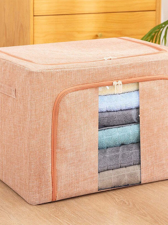 Tesatura Cutie de depozitare cu Capac Roz 50x40...