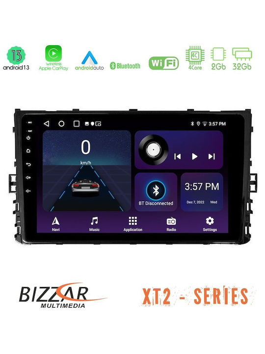 Bizzar Car Audio System 2DIN (Bluetooth/USB/WiFi/GPS/Apple-Carplay/Android-Auto) with Touch Screen 9"