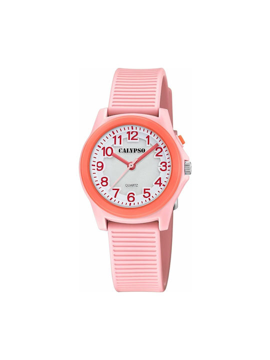 Calypso Kids Analog Watch with Rubber/Plastic Strap Pink